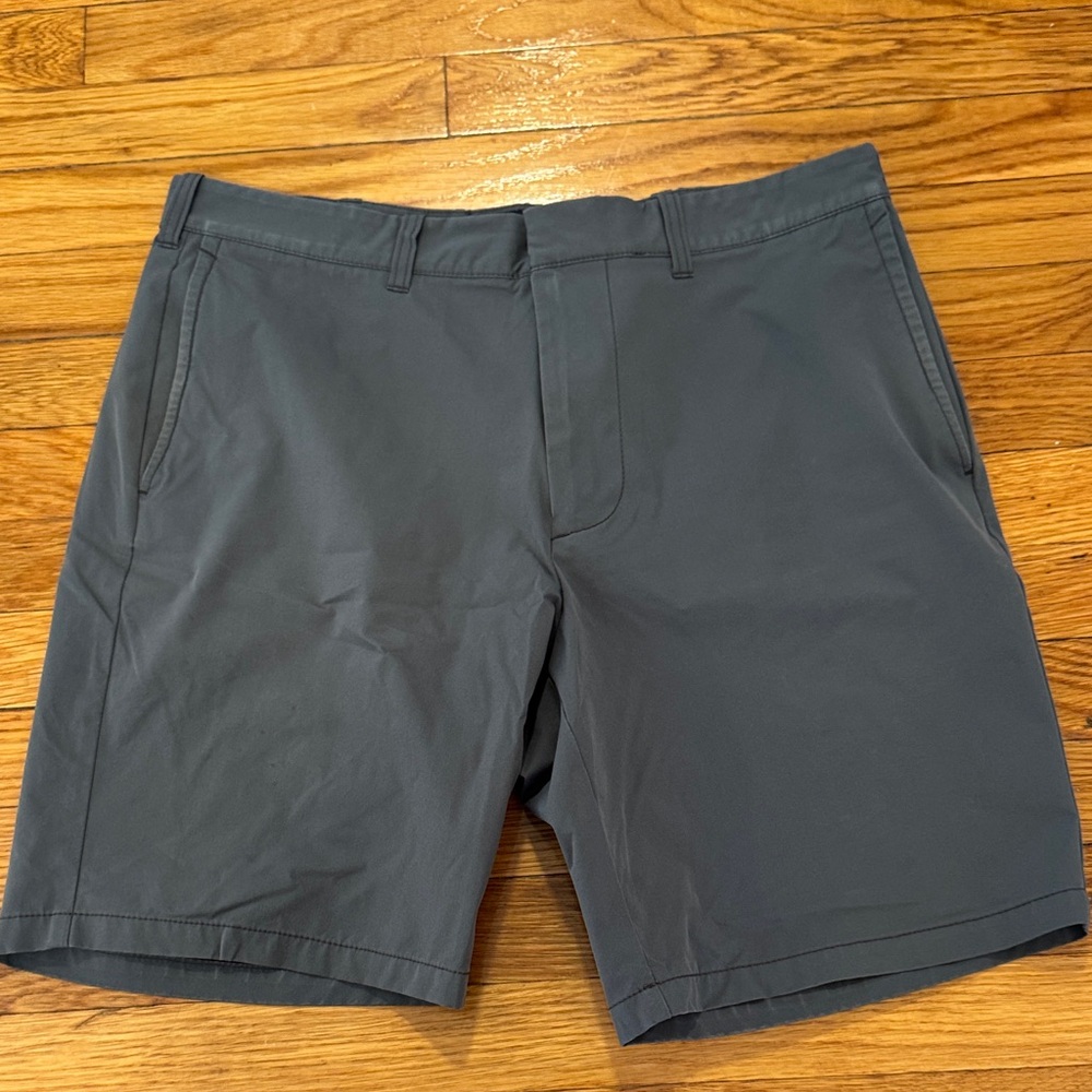 J. Crew Men's Charcoal Flat Front Tech Shorts